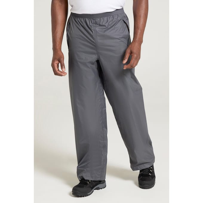 Mountain Warehouse Heren Pakka waterdichte overbroek (Grijs)