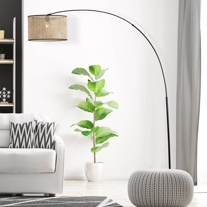 Brilliant Wiley - Vloerlamp - Zwart;Beige