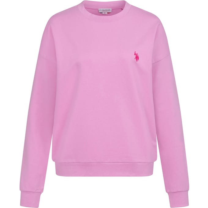 U.S. Polo Assn. dames sweatshirt van katoen met stretch