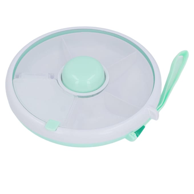 Snackcontainer Rond Draaiend Verdeeld PP ABS Lekdicht Draagbare Snackopbergdoos voor Buiten