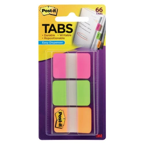 Indextabs post-it 686pgo 25x38mm strong assorti 66 Tabs