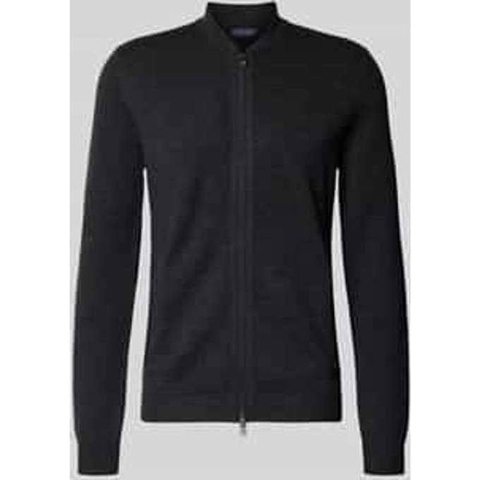 Slim fit gebreid jack van wolmix