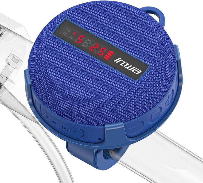 Draagbare Bluetooth-luidspreker met snelheidsdisplay - draadloze speaker met 480 minuten speeltijd