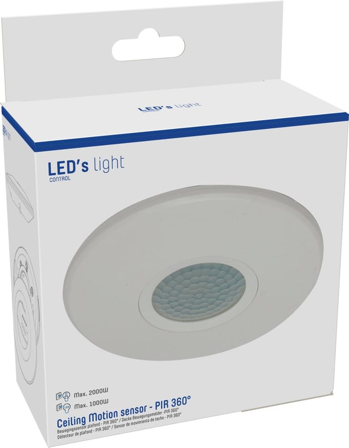 Slim bewegingsmelder plafond - Bewegingssensor & Daglichtsensor - 6 meter bereik - Bewegingsmelders