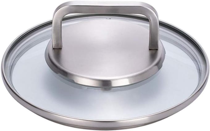 Glazen Pan Deksel - Soeppot Deksel - Koken - Met Stoomopening - 22 cm - Transparant