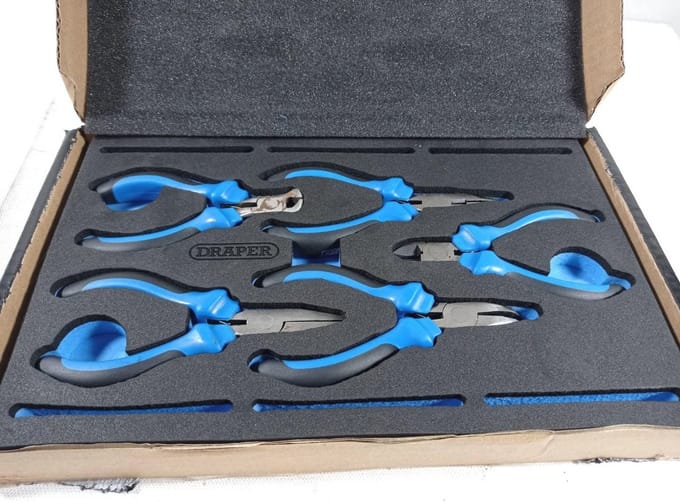Precisietang Set van 5 Stuk in 1/4 Lade met EVA Insert Tray