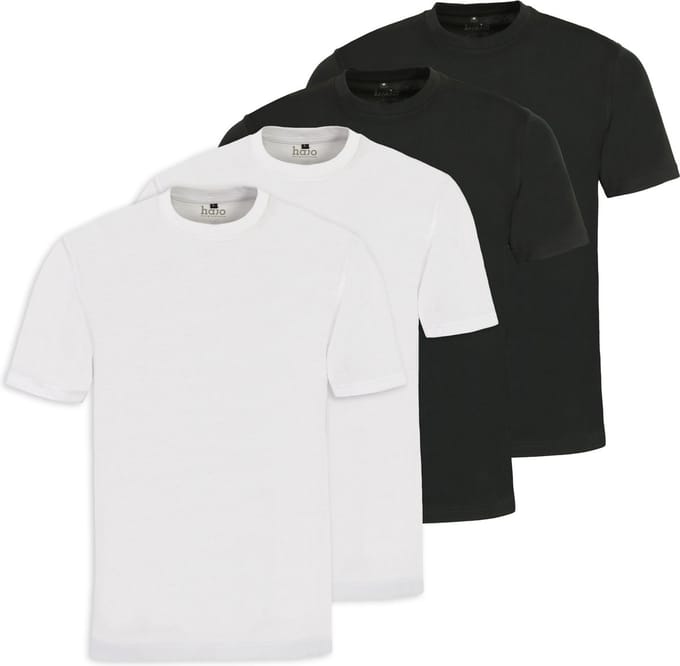 hajo T-shirt Verpakking van 4
