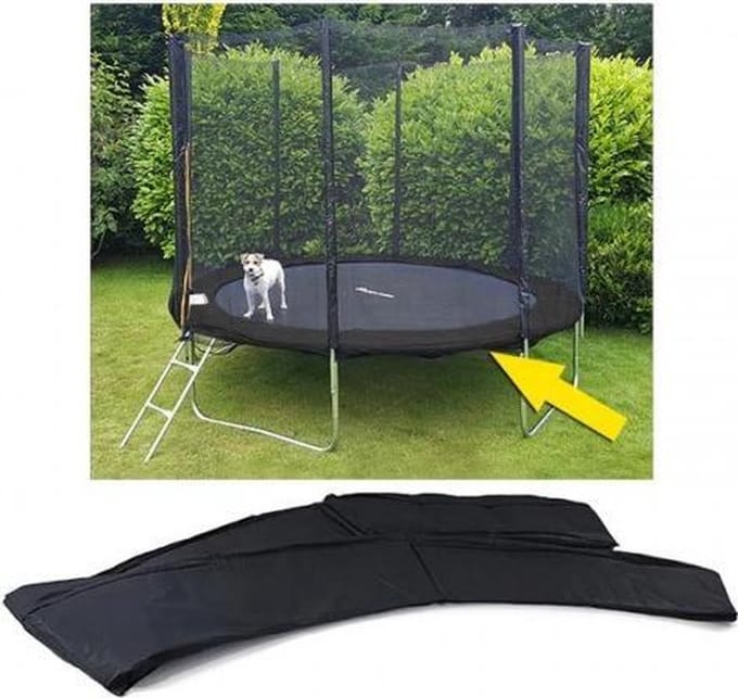 Trampoline rand afdekking - 366 cm diameter - zwart