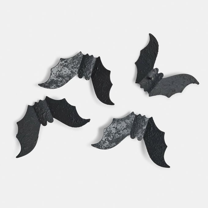 LOBERON Decoratiepin set van 4 Brynnach antiekzwart