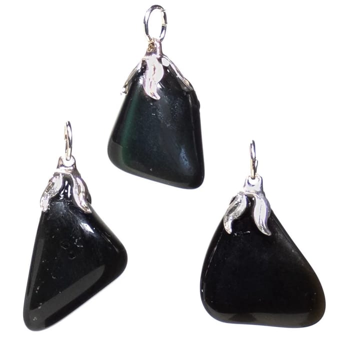 Regenboog obsidiaan edelsteenhanger