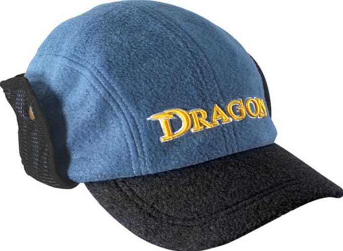 DRAGON pet met oorwarmers - Blauw