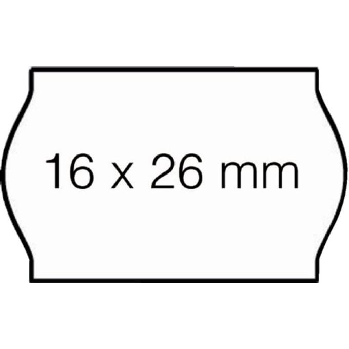 Prijsetiket 16x26mm open-data s14/sato judo Afneembaar wit