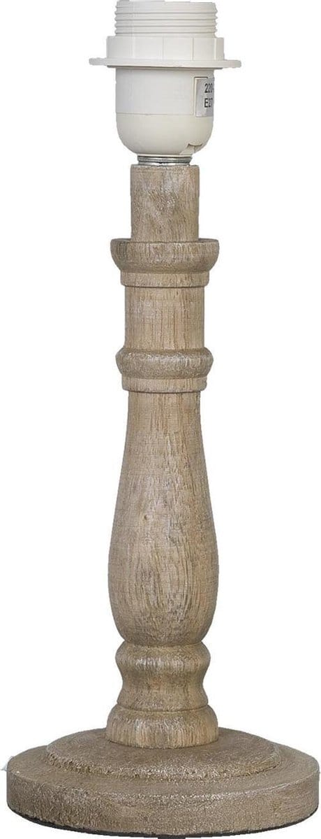 Clayre & Eef Lampenvoet Ø 12x31 cm Bruin Hout