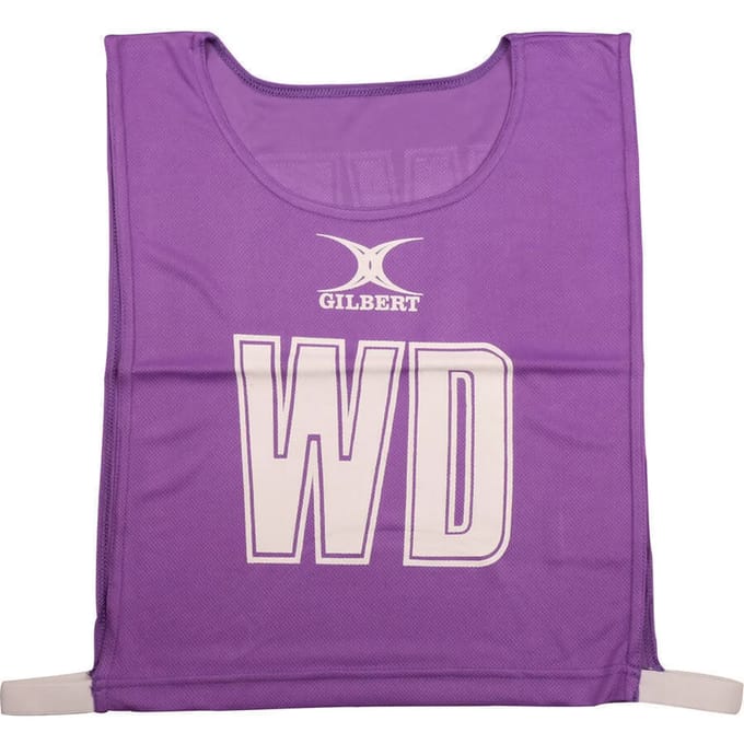 Gilbert Netball Monochrome Netball Bibs - Medium - Purple