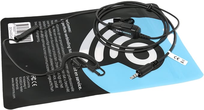 DerComms® Security oortje voor Kenwood portofoon PKT23