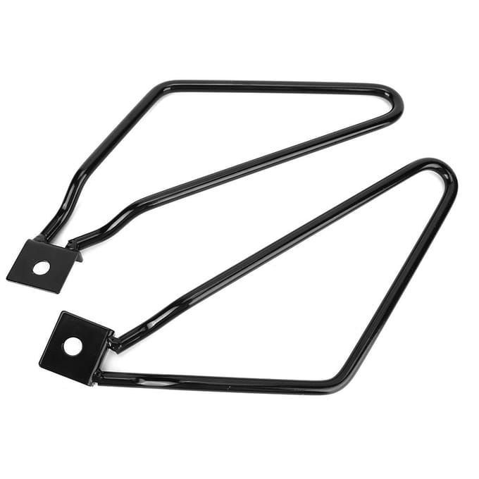 Universele Motorfiets IJzeren Zadeltas Montagebeugels Ondersteuning Accessoires gray
