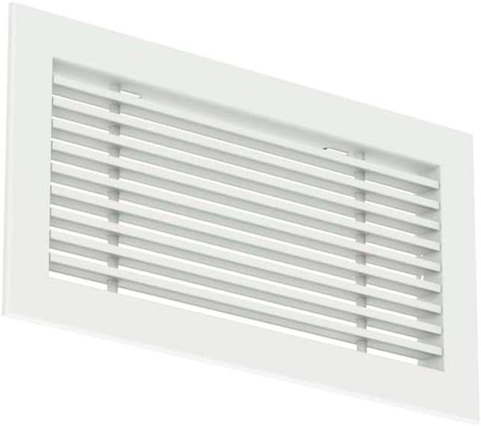 Staafrooster - Ventilatierooster - Ventilatie - Met klemveren - 800x150 mm - Wit RAL 9016