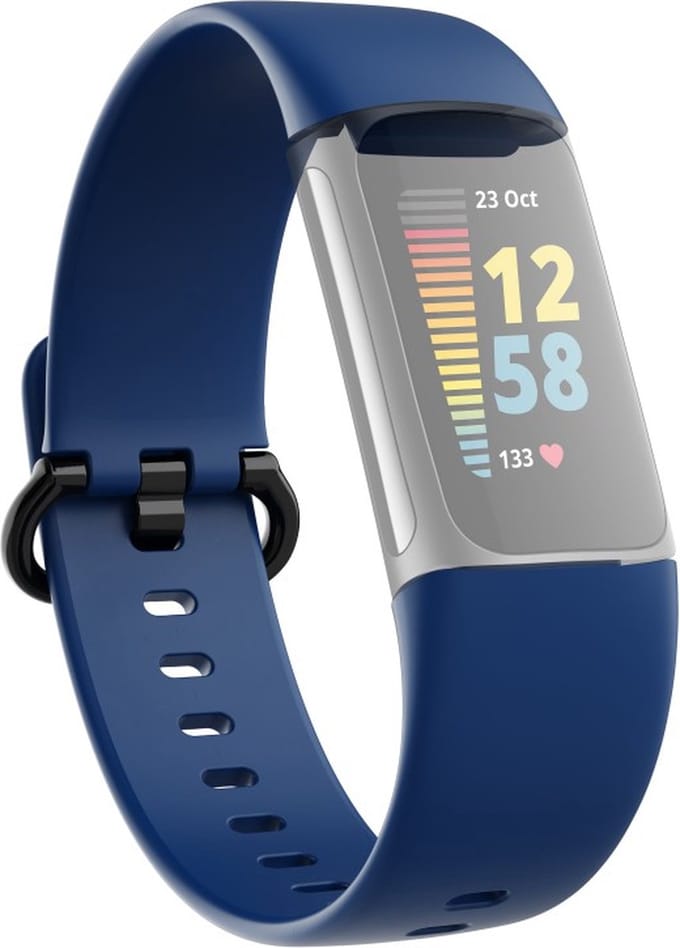 Hama Polsband Voor Fitbit Charge 5 Vervangend Horlogebandje Universeel D.bl.