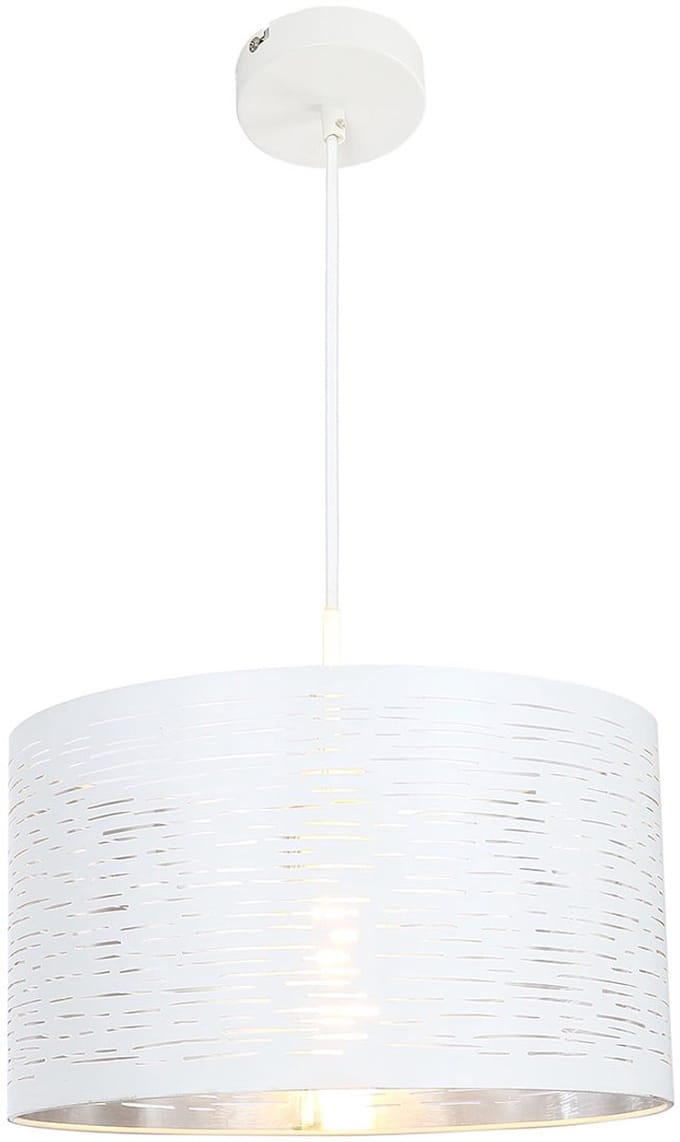 Globo - hanglamp - Barca - wit - metaal - Ø 38cm - E27 - 15341