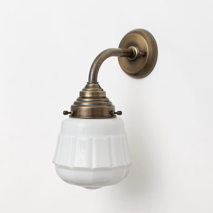 Wandlamp Cadence Curve Brons - Art Deco Trade