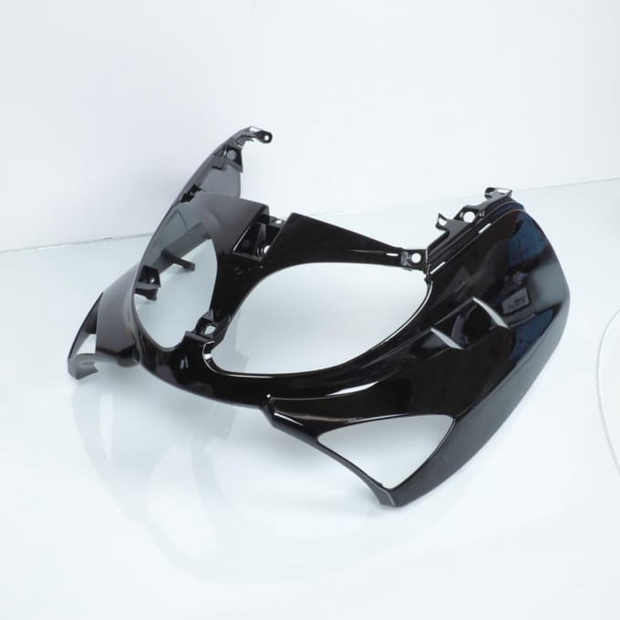 Voorbeenschild P2R voor Scooter Yamaha 500 T-Max 2001 tot 2007 zwart glanzend Nieuw