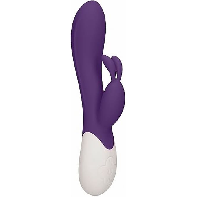 Heat Flame Oplaadbare G Spot Rabbit Vibrator met Verwarmingsfunctie - Paars