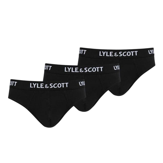 Lyle & Scott Herenslips (Pakket van 3) (Zwart)