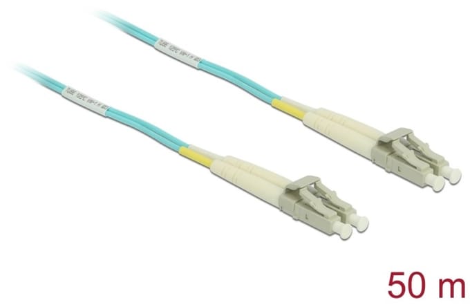 Delock Cable Optical Fibre LC Duplex Multi-mode OM3 50 m
