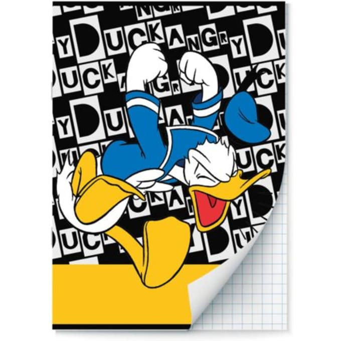 Donald duck schrift a4 ruit à 2 stuks