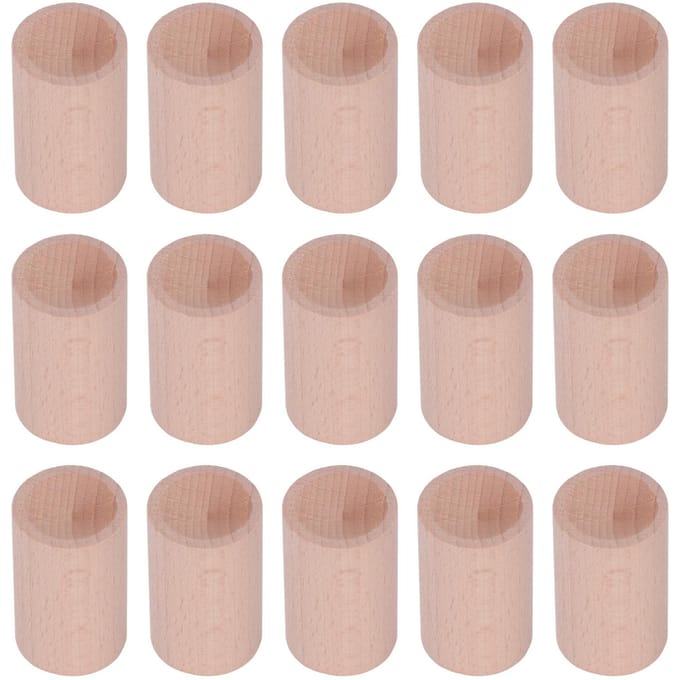 15 STUKS Beuken Diffusiehout Cilindrische Vorm Essentiële Olie Aroma Diffuser voor Binnengebruik beige