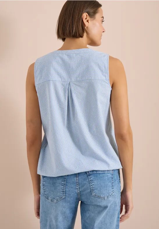 Blousetop van seersucker