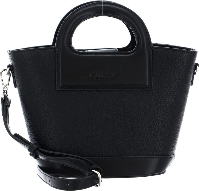 SEIDENFELT MANUFAKTUR Schoudertas Handtas Moheda Small Shopper Bag Black Zwart