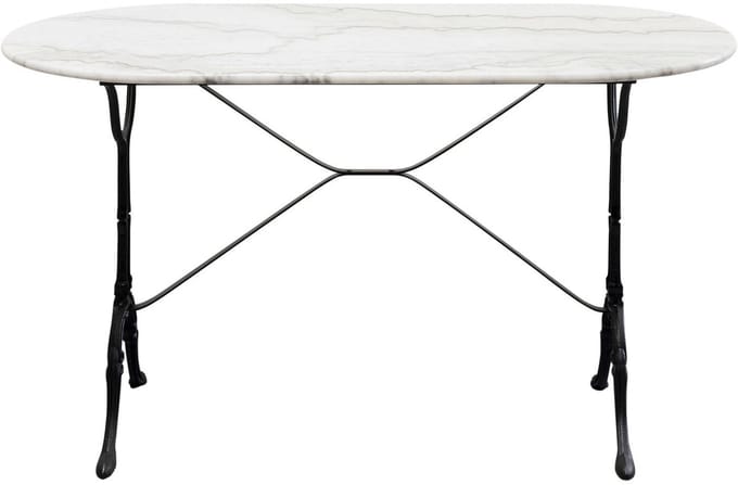 Eettafel Bistrot 120x60cm wit marmer Kare Design