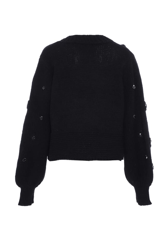 Faina Vest met strass steentjes Dames zwart