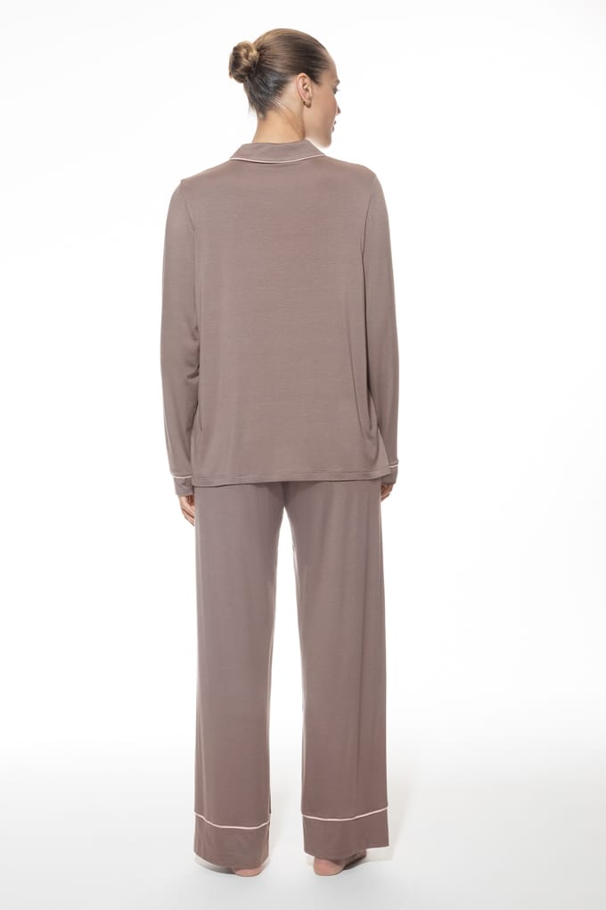 Lange pyjama Serie Pure Chic Milk`n Coffee