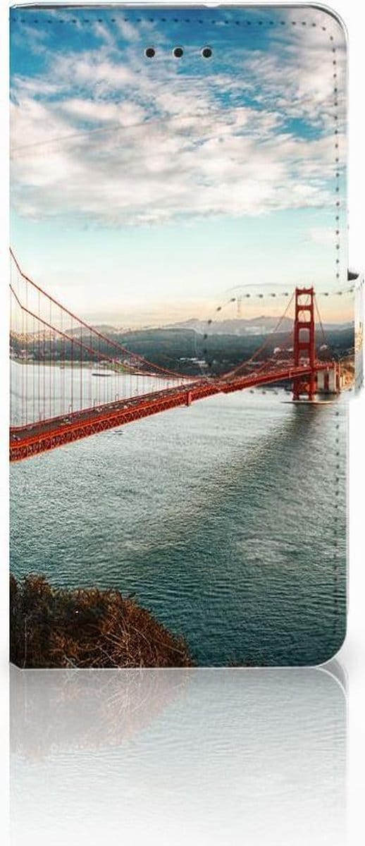Motorola Moto G7 Play Flip Cover Golden Gate Bridge
