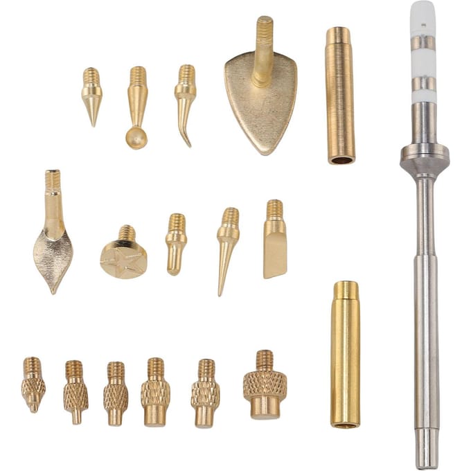 Outil d'insertion à chaud Kit d'outils de lissage pour impression 3D Pointe de fer pour écrou à insérer à chaud pour finition de modèle
