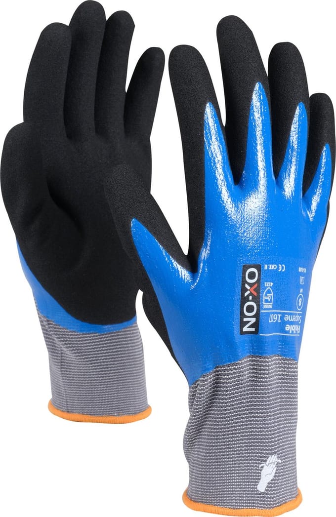OX-ON Flexible Supreme 1604 waterdichte werkhandschoen - maat S/M