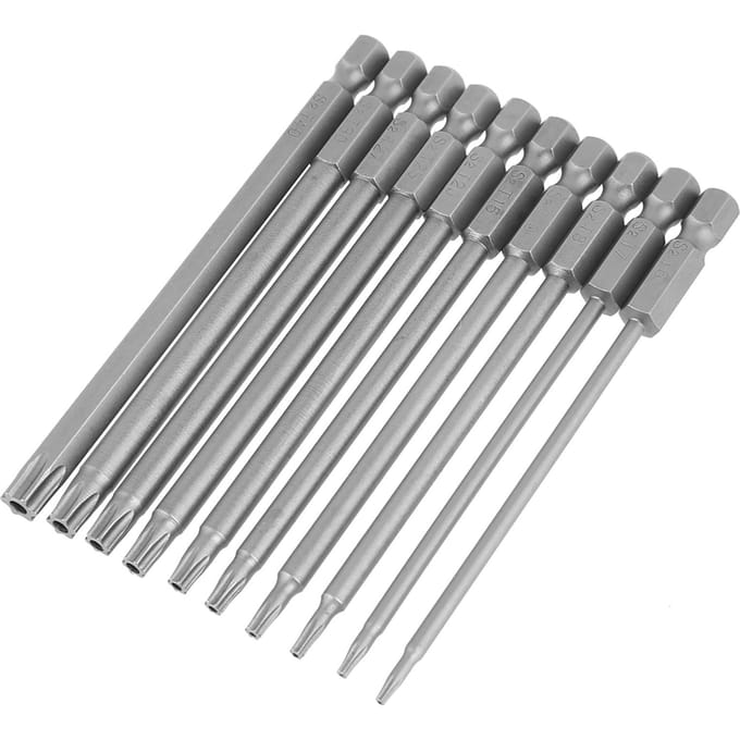 10 stuks 100 mm 1/4 inch Zeskant Schacht S2 Staal Sterkop Boor Schroevendraaier BST Bits Set