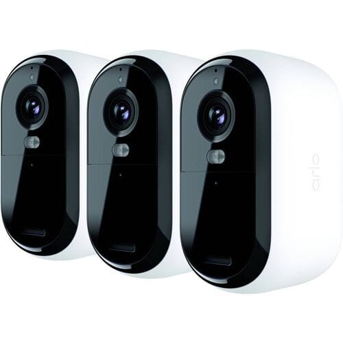 ARLO ESSENTIAL2 2K OUTDOOR CAMERA 3-PACK VMC3350-100EUS IP-Bewakingscameraset WiFi Met 3 cameras 2688 x 1520 Pixel