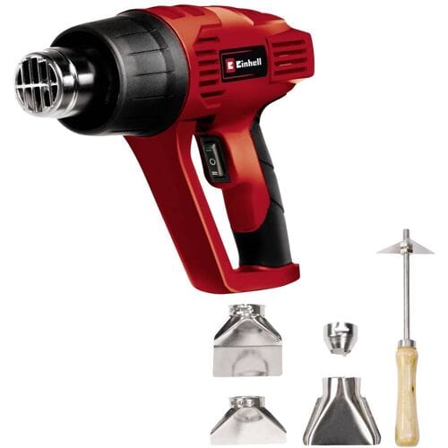 Einhell Elektrische Verfafbrander TH-HA 2000/1 - 2.000 W - 2 temperatuurinstellingen 350°/550° - Incl. accessoires