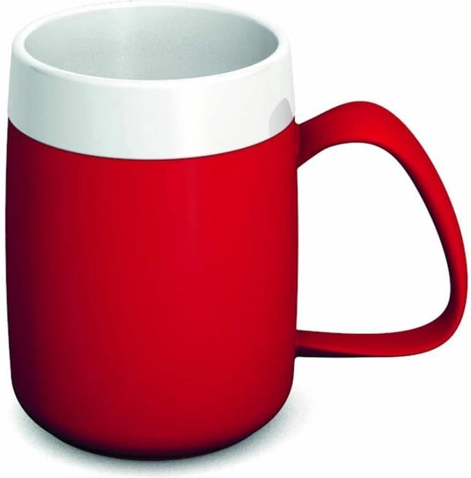 Conische warmhoudbeker - rood - Ornamin