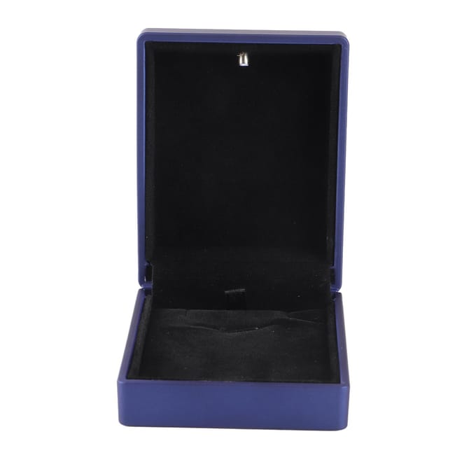 Trouwring Doos Container Sieraden Hanger Houder Opbergkoffer LED Licht (Blauw voor hanger) blauw