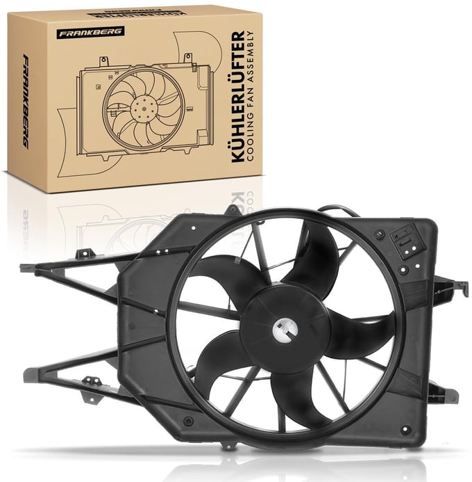 Frankberg 1x Motorradiator enkele ventilator