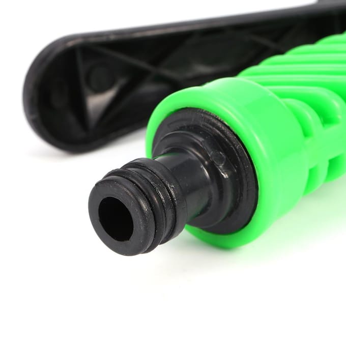 Auto Waterspuitpistool verstelbare Autowasslang Tuinspuit Draagbaar Hogedrukpistool Sproeier green