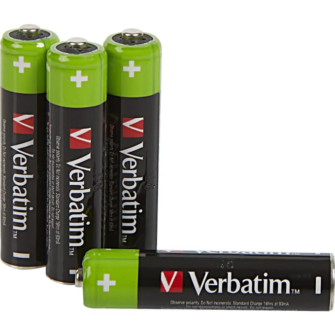 Oplaadbare batterijen Verbatim Premium (x4)