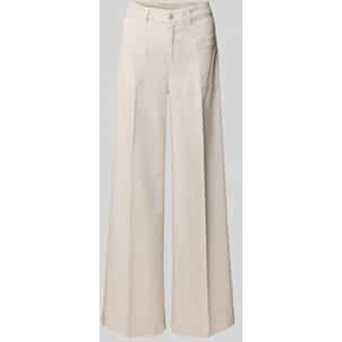 Wide leg broek van viscosemix, model 'MIRU'