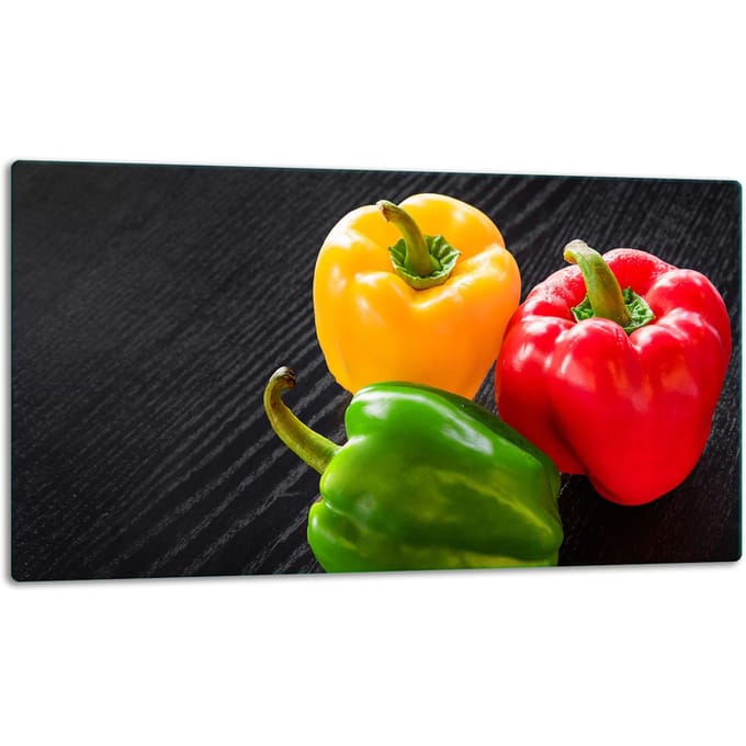 TMK ArtDeko - Snijplank - 52x30cm - Glas - Paprika
