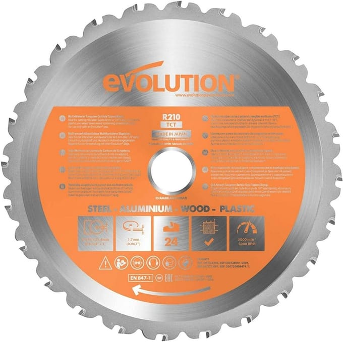 TCT Zaagblad 210mm met 28 Tanden voor Meerdere Materialen