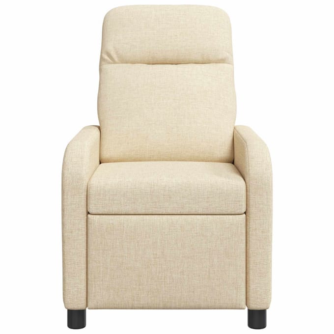 vidaXL - Recliner - Crèmekleurig - Stof